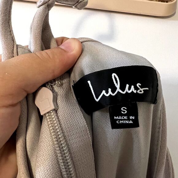 Lulu's Irresistible Charm Grey Fit & Flare Midi A-Line Dress Size Small - Picture 4 of 7